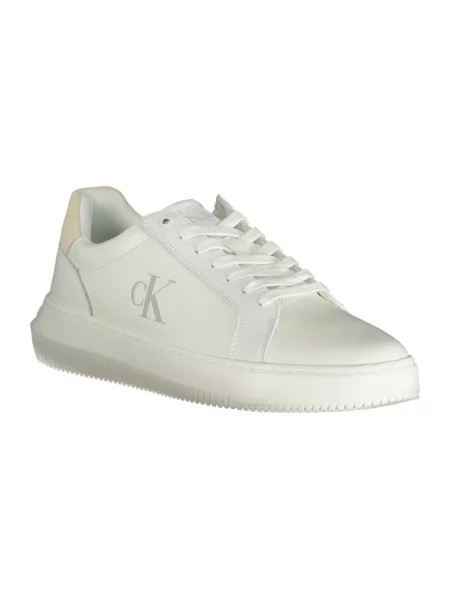 Trampki Calvin Klein Jeans skórzane chunky białe