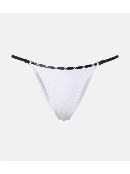 Bikini Same cu broderie alb