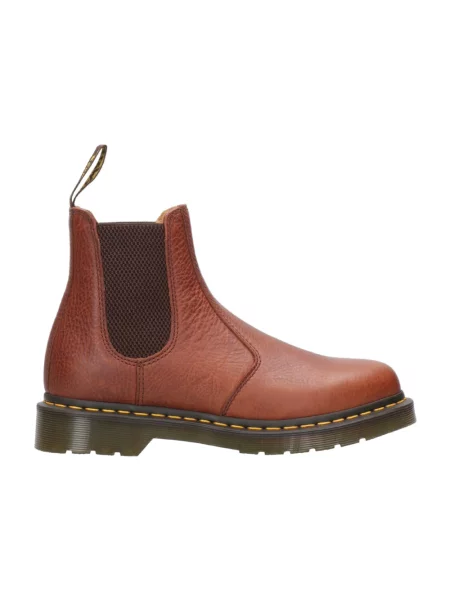 Sztyblety Dr. Martens skórzane brązowe