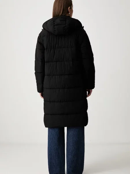 Calvin Klein Jeans długa kurtka czarna