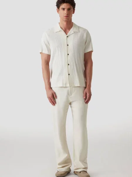 Повседневный джинсовая рубашка Guess белый