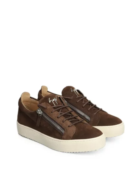 Sneakersy Giuseppe Zanotti skórzane brązowe