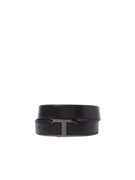 Pasek Tod's skórzany niebieski