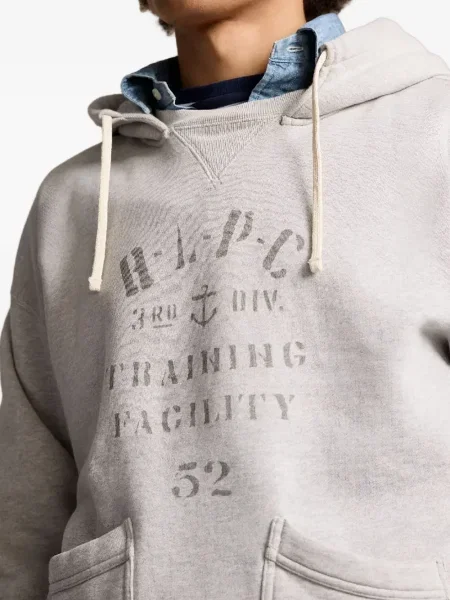Кожена карирана поло тениска Polo Ralph Lauren бродирана бяло
