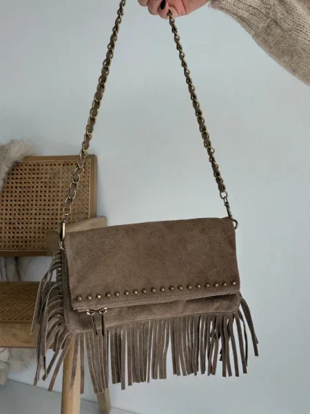 Geanta de piele Boto din piele maro