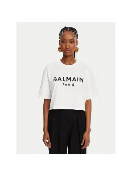 Rövid póló Balmain fehér