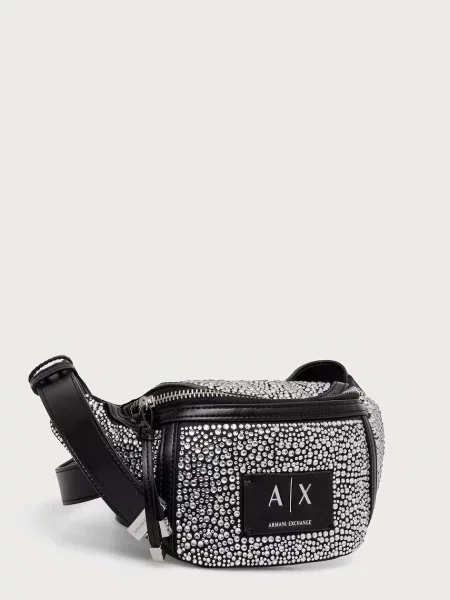 Geantă Armani Exchange din piele negru