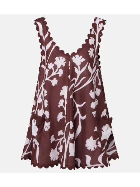 Rochie Juliet Dunn cu model floral bordo