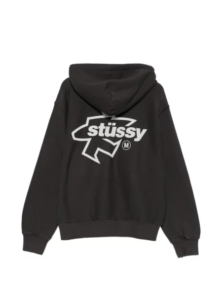 Hanorac cu glugă Stüssy cu imagine gri