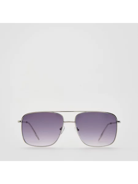 Reserved Sluneční brýle aviator stříbrná