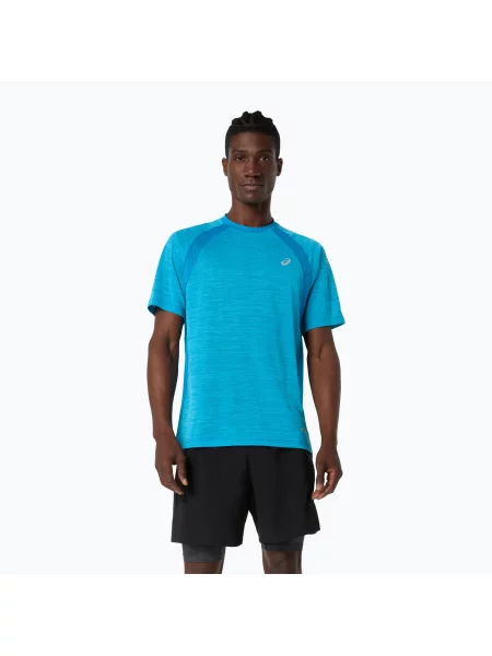 Tricou de alergare pentru bărbați ASICS Road Aegean Blue albastru
