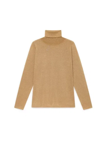 Dzianinowy sweter Maliparmi żółty