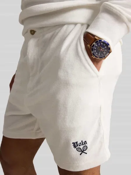 Polo Ralph Lauren szorty z bawełną białe