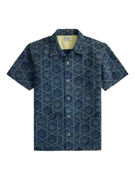 Cămașă Ralph Lauren Rrl cu imagine albastru