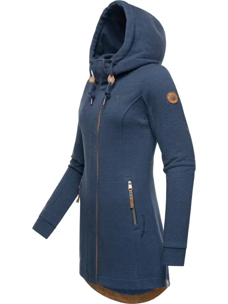 Ragwear Tepláková bunda Letty tmavomodrá / koňaková