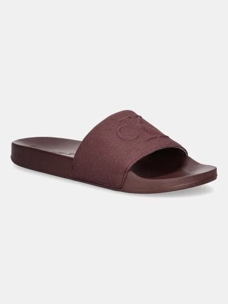 Чехли Calvin Klein Jeans SLIDE HF MONO CV мъжки бордо