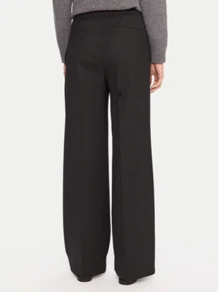 Kalhoty z materiálu Weekend Max Mara černé