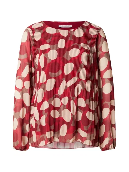 ZABAIONE Bluza / brokat / trešnja crvena / tamno crvena bež