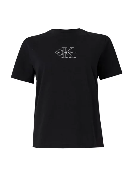 Calvin Klein Jeans Tricou CLASSIC SEASONAL negru alb