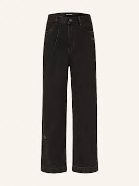 Pegador Jeansy Waco Wide Baggy Fit schwarz czarne