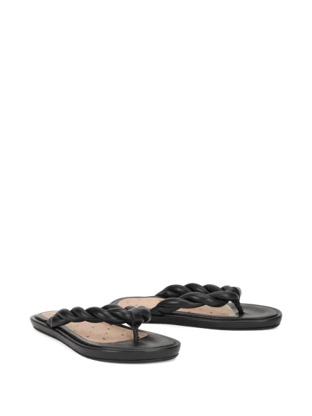 Șlapi Valentino Garavani țesuți negru