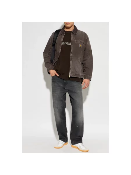 Lekka kurtka Carhartt Wip brązowa