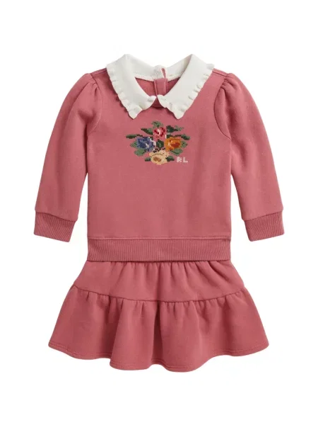 Top dziecięcy Polo Ralph Lauren różowy
