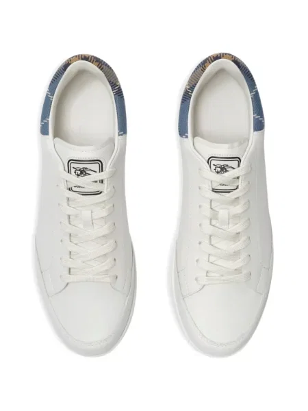 Sneakerși Burberry din piele alb