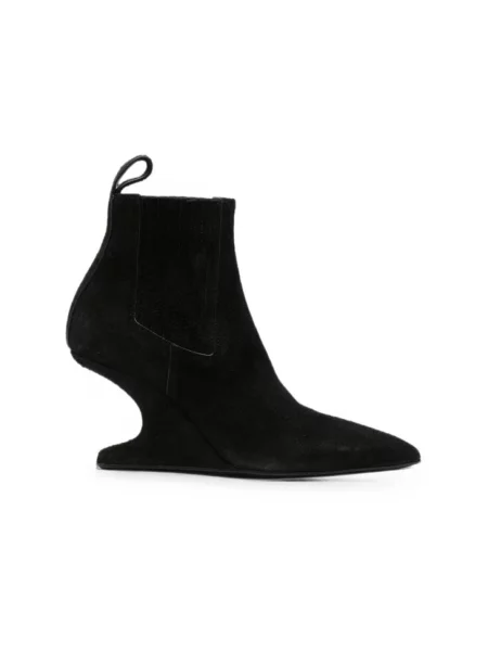 Buty do kostki Rick Owens zamszowe czarne