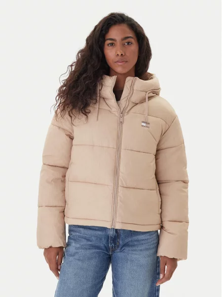 Tommy Jeans Μπουφάν χειμωνιάτικο μπεζ