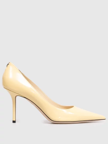 Кожаные лаковые туфли Jimmy Choo желтые