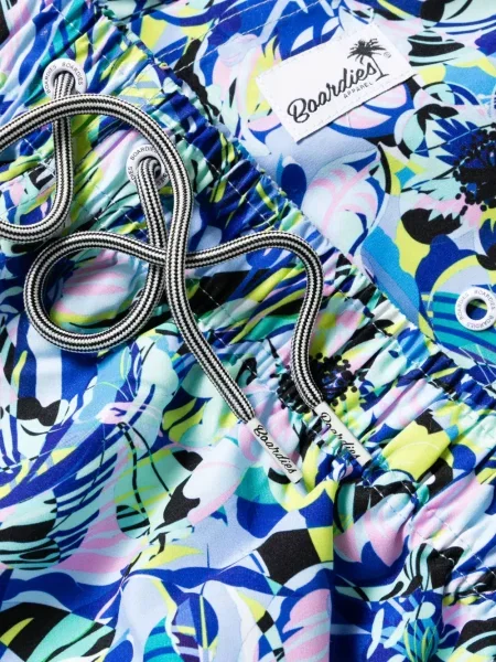 Kraťasy Boardies s potiskem s abstraktním vzorem modré