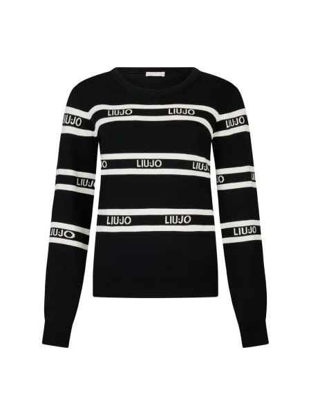Liu Jo Pulover negru alb