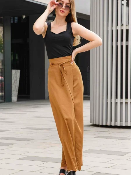 Спідниця максі RiMari гірчичний віскоза/модал