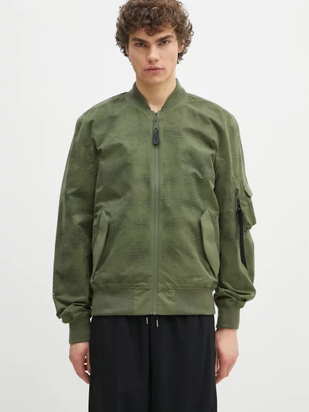 Alpha Industries geacă bomber Laser Cut Flight Jacket II de tranzitie oversize verde