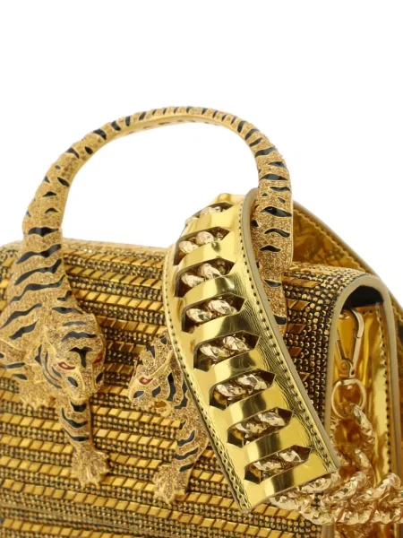 Чанта Roberto Cavalli златисто