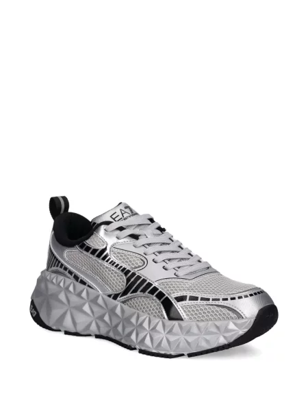 Sneakerși Ea7 Emporio Armani argintiu