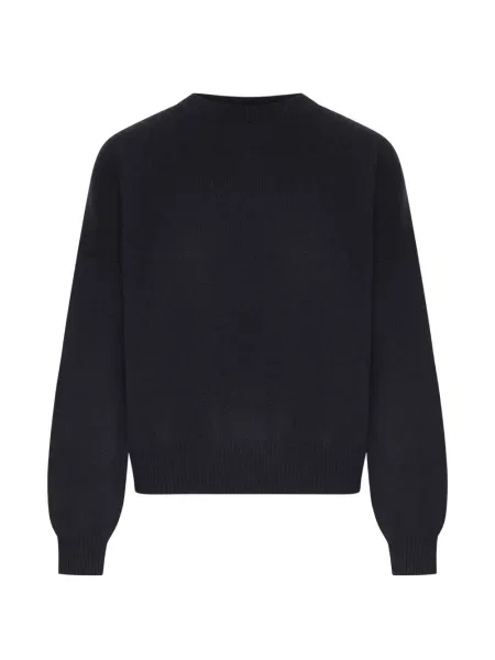 Pulover Lisa Yang cu decolteu rotund negru