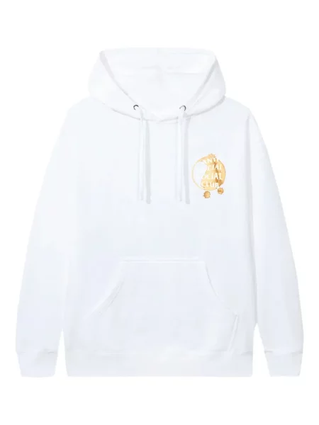 Hanorac cu glugă Anti Social Social Club alb