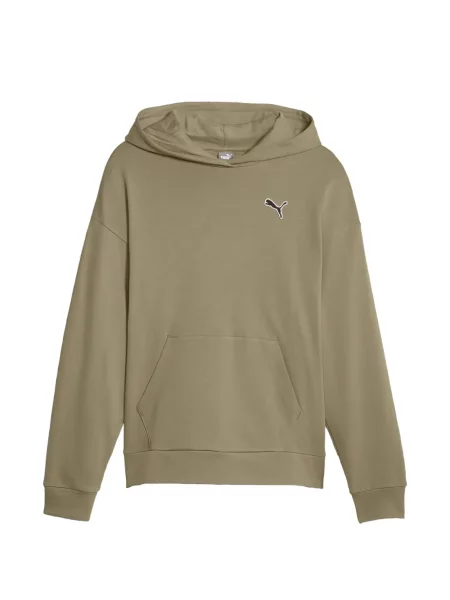 Hanorac cu glugă Puma cu autograf verde