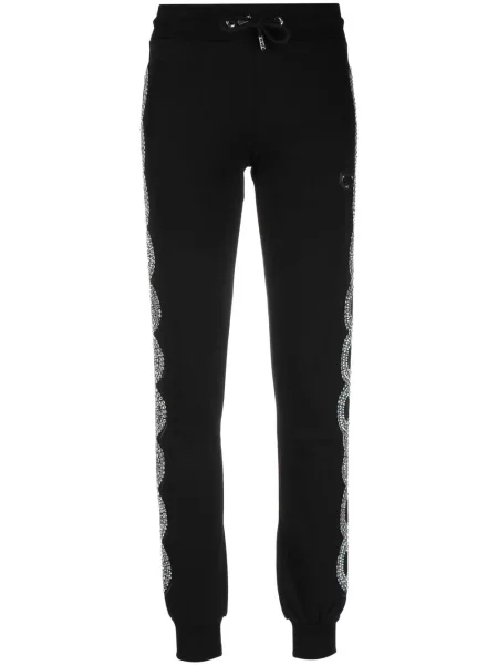 Pantaloni de jogging Philipp Plein de cristal alergare negru