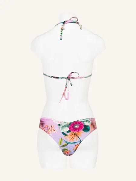 Pilyq Bikinové Kalhotky Brazilky Basic Ruched Teeny fialová/ růžová zelená