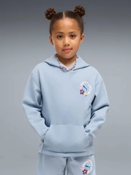 Дитяче Худі PUMA x Dora Hoodie комбінований верх синій