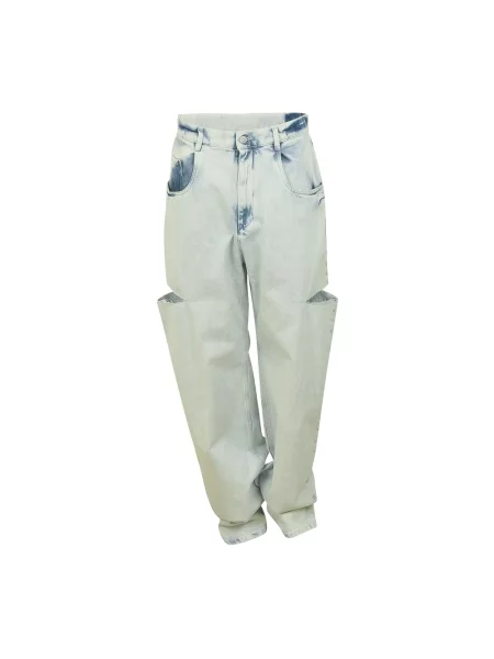 Szerokie jeansy Maison Margiela niebieskie