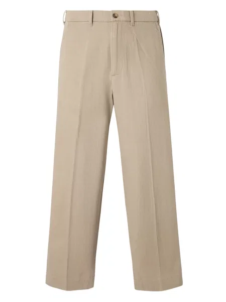 Abercrombie & Fitch Pantaloni cu dungă taupe gri