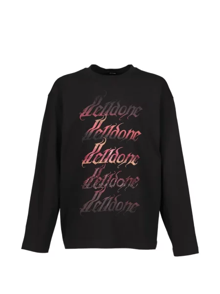 Lung tricou We11done cu imagine negru