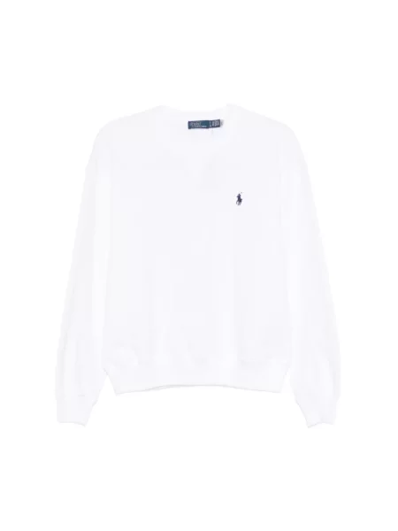 Lekka bluza polarowa Polo Ralph Lauren polarowa biała
