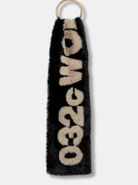 Fular 'Anti-Gauguin' Faux Fur barbati modelator negru