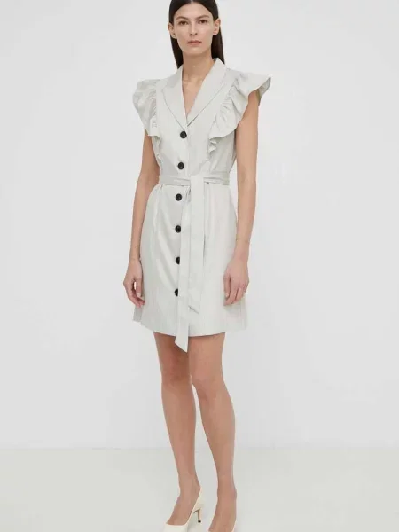 Obleka Bruuns Bazaar PinBBMikala dress siva