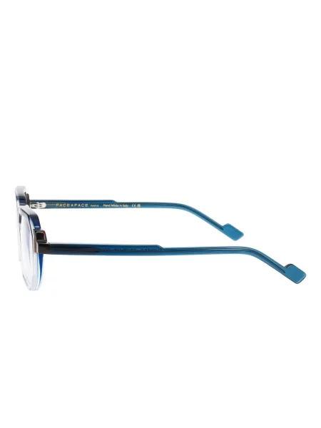 Ochelari de soare Face à Face cu imprimeu geometric albastru